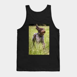 Running in a meadow Spinone Tank Top